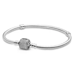PANDORA - Brazalete Moments Broche Barril