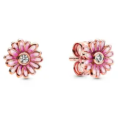 PANDORA - Aretes Mujer De Botón Margarita Rosa