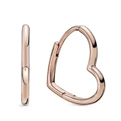 PANDORA - Aros De Aro Corazón Asimétrico