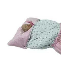 MATERNELLE - Sleeping Portabebé 2 En 1 Rosado Estrellas