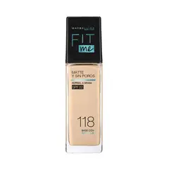 MAYBELLINE - Base Fit Me Matte + Poreless 1.00 Fl Oz Tono Light Beige