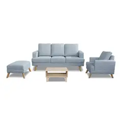 MICA - Juego de Sala Tobago 3-1 + Banqueta + Mesa de Centro