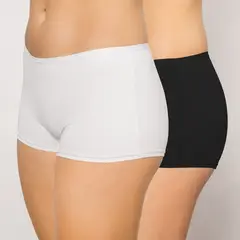 PALMERS - Pack x2 Pantaleta Tipo Short Algodón Mujer