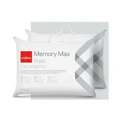 Pack x2 Almohadas Memory Max Basic Estándar 42x62cm