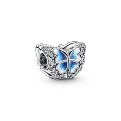 PANDORA - Charm Mariposa Azul Reluciente