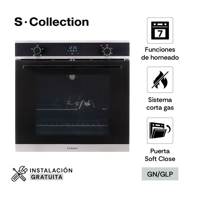 Horno Empotrable Full Touch A Gas 70L