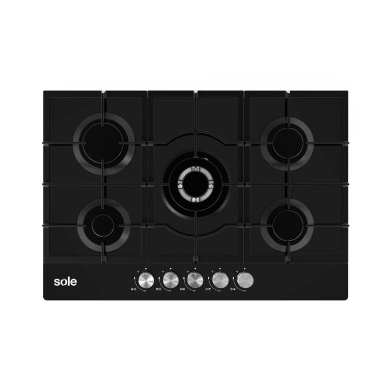 Encimera Vidrio Templado 77 Cm 5 Hornillas