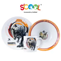 SCOOL - Set Cerámica 3PZ Plato -Bolo y Taza DRAGOM BALL
