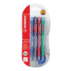 STABILO - Bolígrafo Marathon Blister x4 Unid