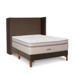 DROM - Dormitorio Europeo Mild King + 2 Almohadas Viscoelásticas y Protector