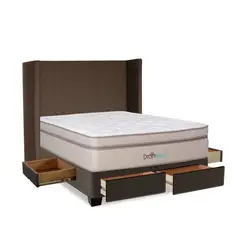 DROM - Dormitorio con Cajones Mild 2 Plz + 2 Almohadas Viscoelásticas + Protector