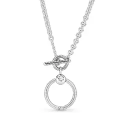 PANDORA - Collar Con Pendiente Barra T