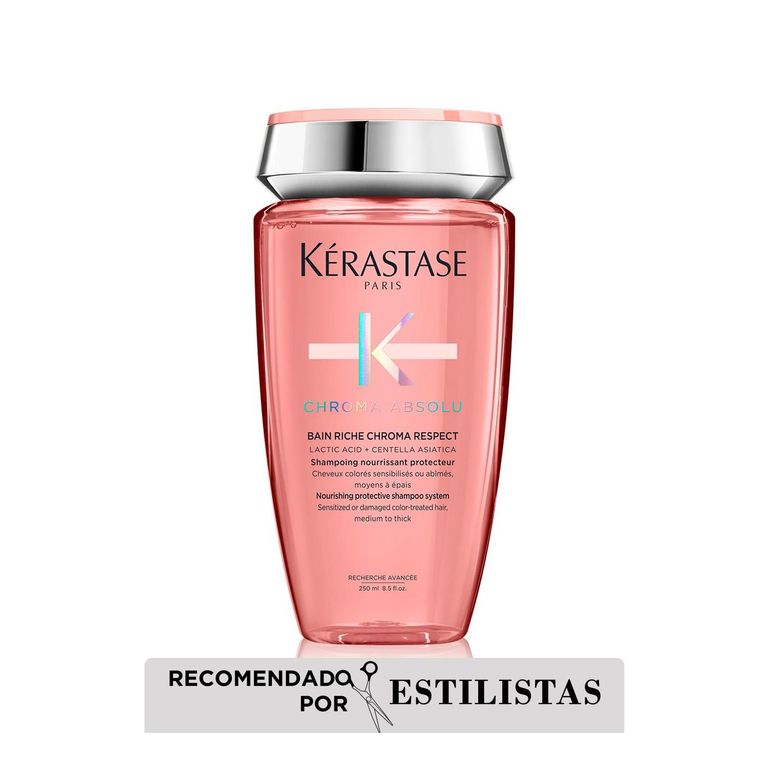 Shampoo Kérastase Riche Chroma Absolu respect nutrición cabello con color 250ml