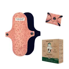 BAMBOO BALANCE - Toalla Higiénica de Tela Regular Azul Marino