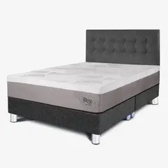 PARAISO - Dormitorio Balanzze Queen + 2 Almohadas Viscoelásticas + Protector
