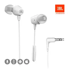 JBL - Audífonos C50HI In-Ear 3.5 mm Con Micrófono Blanco