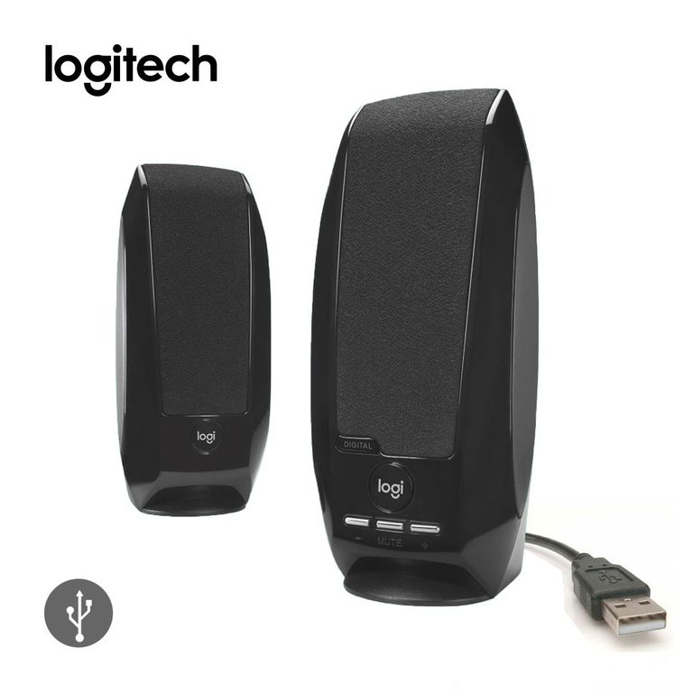 Parlante S150 2.4W Estereo USB-A Para PC Negro