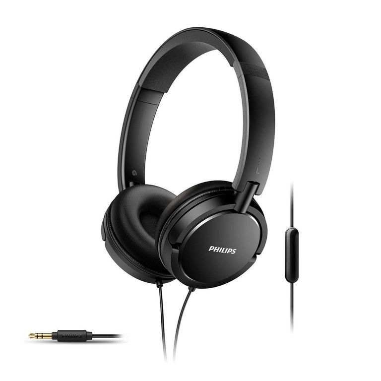 Audífonos Extra Bass Con Micrófono SHL5005 Negro