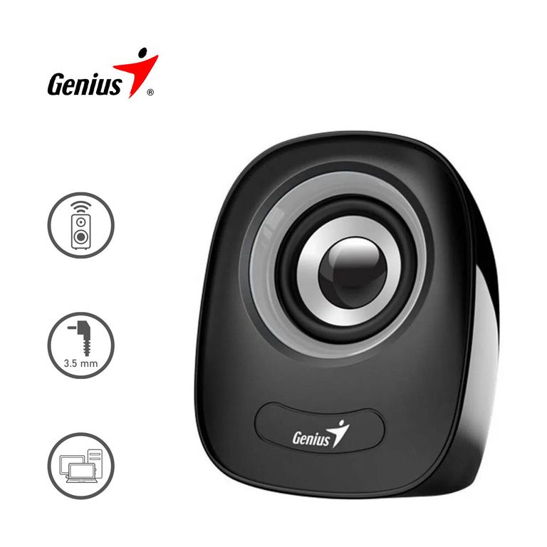Parlante SP-Q160 3.5mm 6W Control de Volumen Gris
