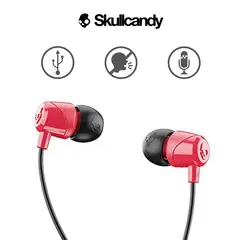 SKULLCANDY - Audífonos JIB S2DUY con Micrófono Rojo