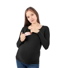 MOMMYLAND - Polo Manga Larga Maternal