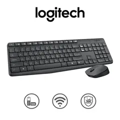 LOGITECH - Kit Teclado Y Mouse MK235 Inalambrico Negro