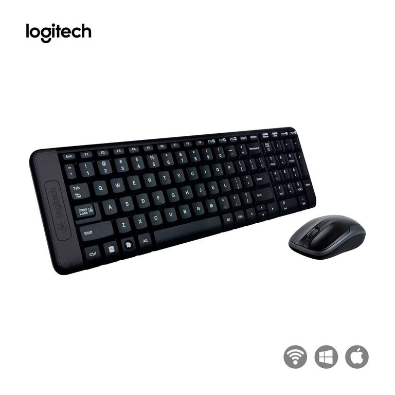 Kit Teclado Y Mouse MK295 SilentTouch Wireless Negro