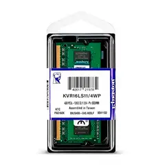 KINGSTON - Memoria Ram KVR16LS114WP 4GB DDR3L CL11 1600Mhz SODIMM