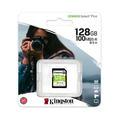 KINGSTON - Memoria SD 128GB UHS-I Velocidad Clase 10 100MB/s