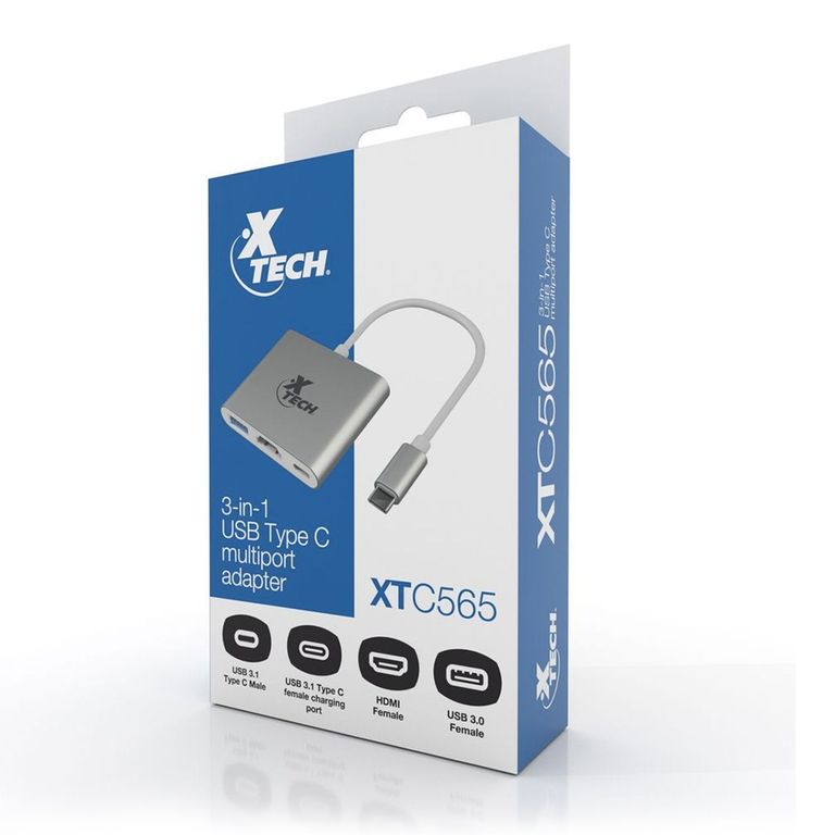 Adaptador Multipuerto XTC-565 USB Tipo C
