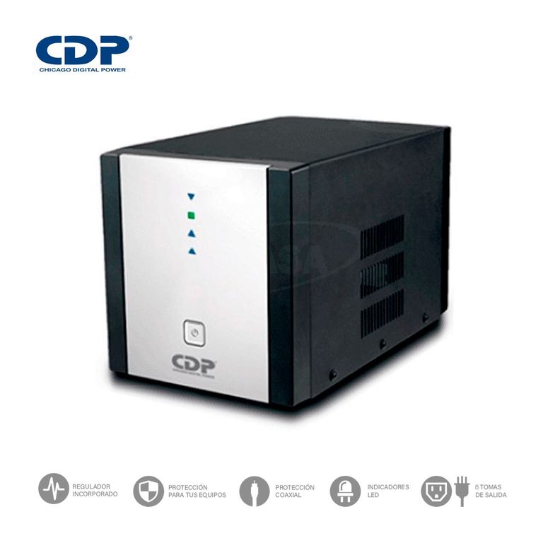 Estabilizador de Voltaje R-AVR2408I 2400VA/1800W 8 Tomas de Salida