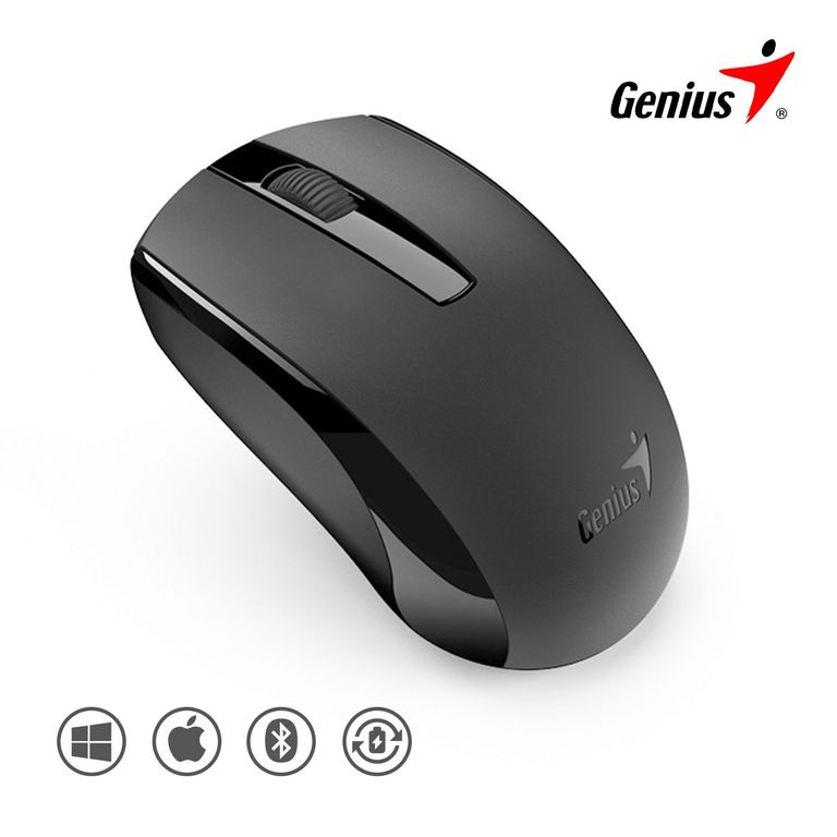 Mouse Inalámbrico ECO-8100 C Batería Recargable Black Channel