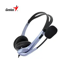 GENIUS - Audífonos HS-04S Single Plug para Laptop con Micrófono Azul Para Laptop