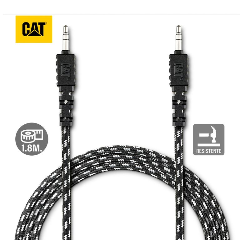 Cable Auxiliar Resistente De Audio 3.5mm a 3.5mm 1.8 Metros