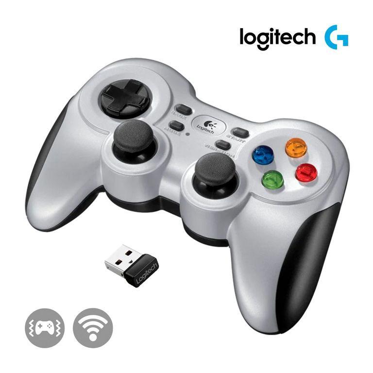 Gamepad G F710 Wireless Mando con Efecto Vibración