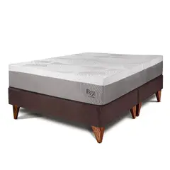 PARAISO - Cama Europea Balanzze Queen + 2 Almohadas Viscoelásticas