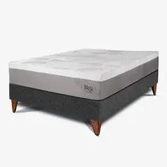 PARAISO - Cama Europea Balanzze 2 Plz + 2 Almohadas Viscoelásticas + Protector