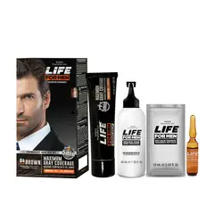 LIFE FOR MEN - Kit Tinte 04 Castaño para Hombre