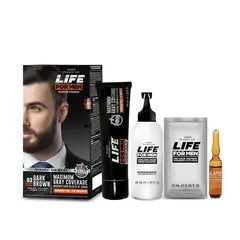 LIFE FOR MEN - Kit Tinte 03 Castaño Oscuro para Hombre