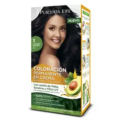 PLACENTA LIFE - Tinte 3 Castaño Oscuro Kit