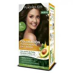 PLACENTA LIFE - Tinte 6 Rubio Oscuro Kit