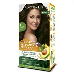 PLACENTA LIFE - Tinte 5 Castaño Claro Kit