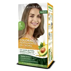 PLACENTA LIFE - Tinte 8 Rubio Claro Kit
