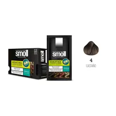 undefined - Tinte para Cabello 4 Castaño Caja 12 Unidades Smoll