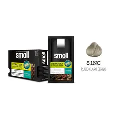 SMOLL - Tinte para Cabello 8.1NC Rubio Claro Cenizo Caja 12 Unidades