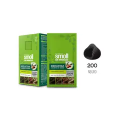 SMOLL - Tinte para Cabello Sin Amoniaco 200 Negro Caja 6 Unidades