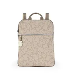 TOUS - Mochila Kaos New Colores de Nylon en color piedra