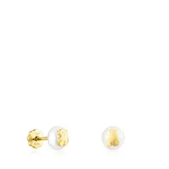 TOUS - Aretes de oro y perla motivo