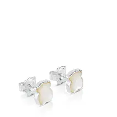 TOUS - Pendientes De Plata Nácar Facetada