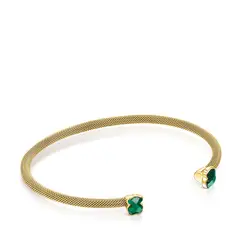 TOUS - Pulsera Estrecha De Acero Ip Dorado